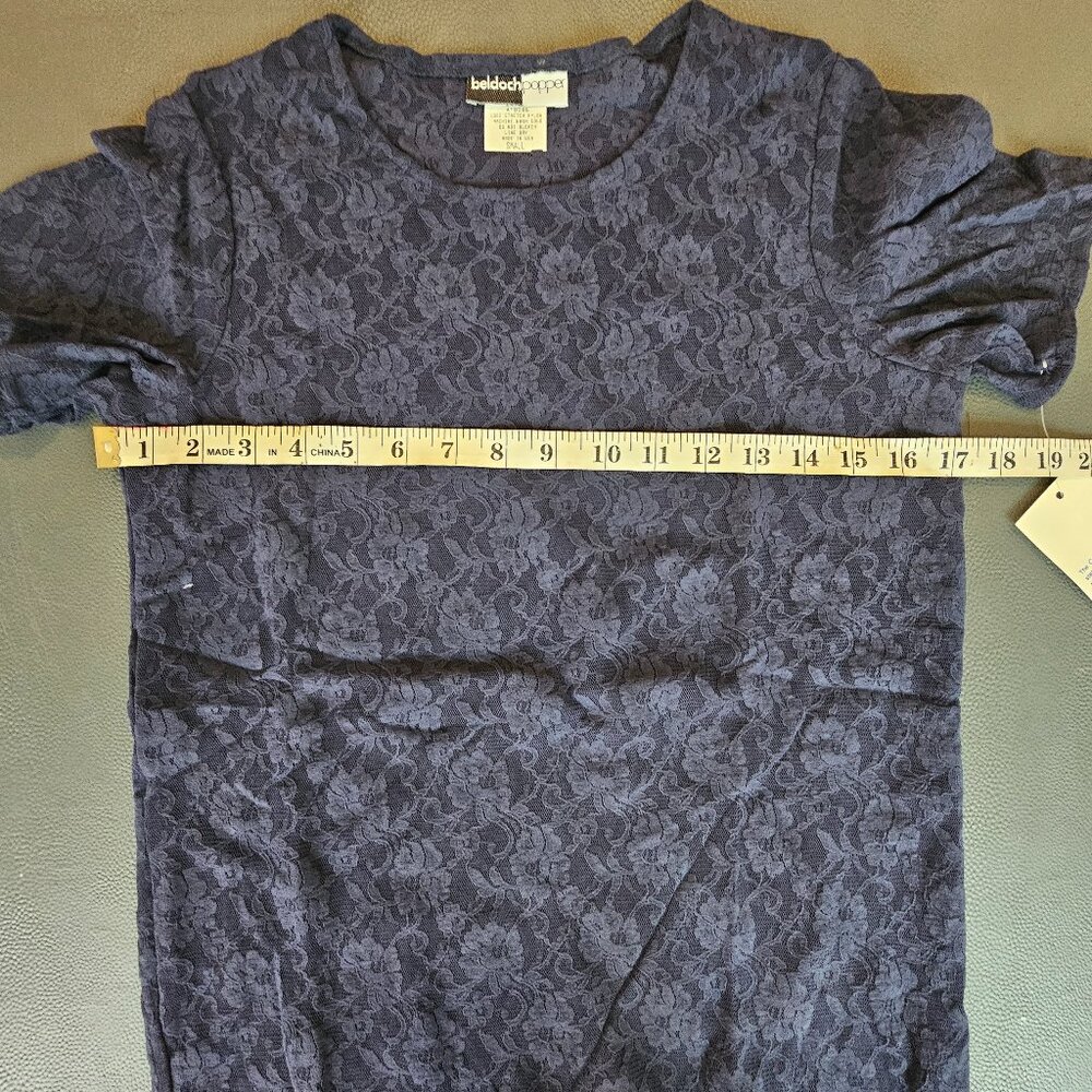 Beldoch Popper Blue Sheer Shirt